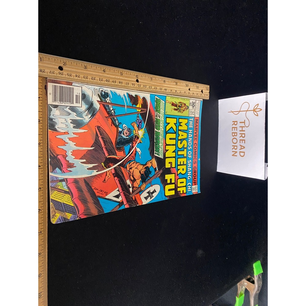 Marvel Comics Master of Kung Fu #37 Comic Book 1976 Bronze Age‎ Shang-Chi Red